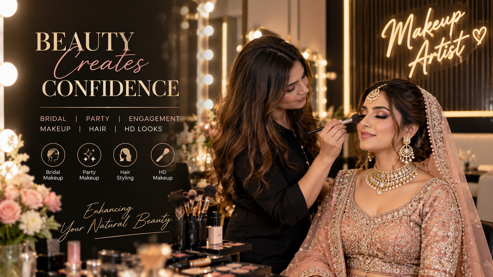 Makeup Artist by Golden Sparrow Events